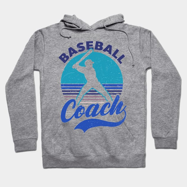 Baseball Coach Shirt | Vintage Retro Sunset Hoodie by Gawkclothing